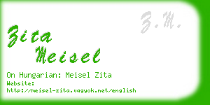 zita meisel business card